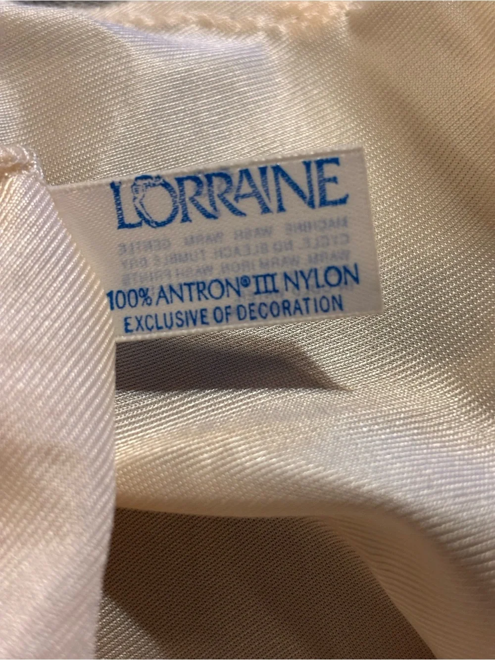 Vintage Lorraine Women's Size 36 Cream colored Camisole Laced V-Neck